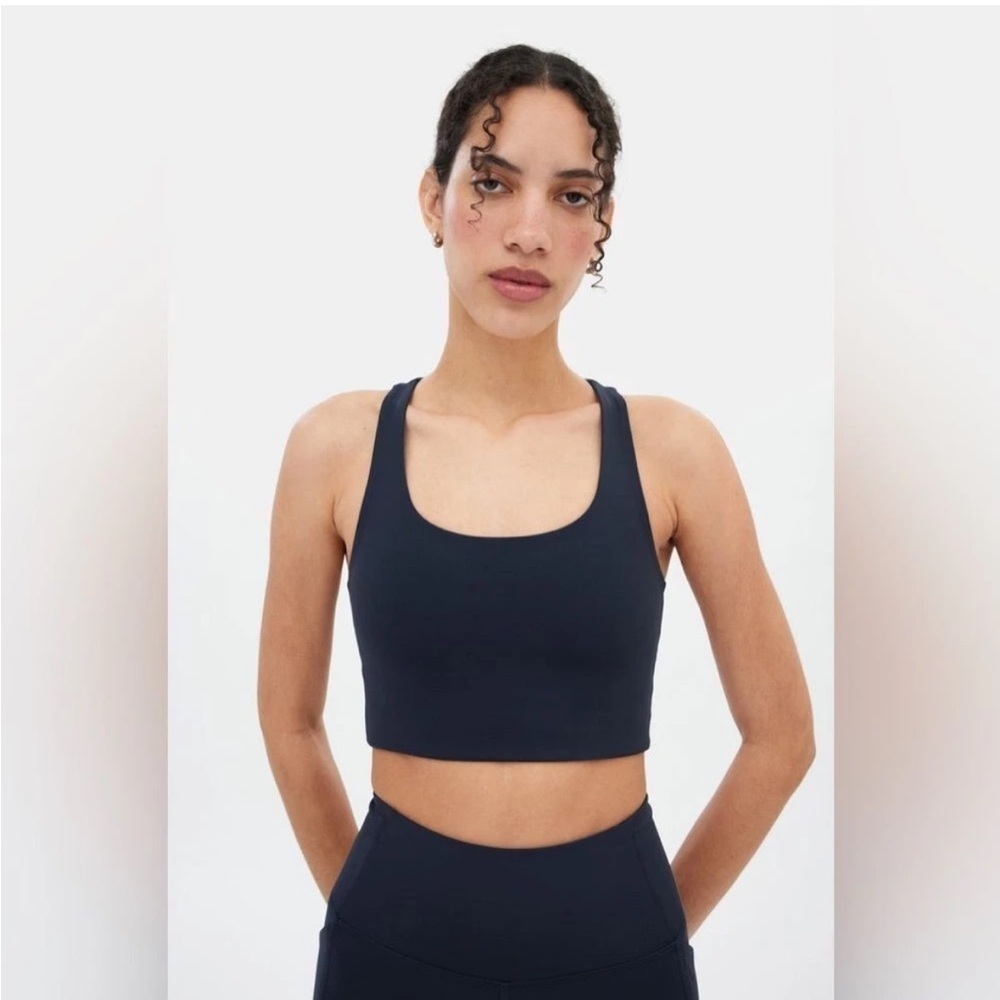 Girlfriend Collective Skyline Paloma Racerback Bra Black Small